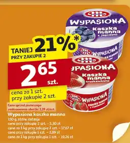 Auchan Jogurt Wypasiona kaszka manna 150 g, różne rodzaje Mlekovita Wypasiona oferta