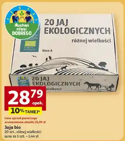 Auchan Jaja bio 20 szt., różnej wielkości Auchan oferta