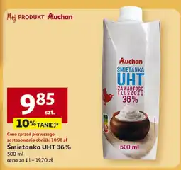Auchan Śmietanka UHT 36% 500 ml Auchan oferta