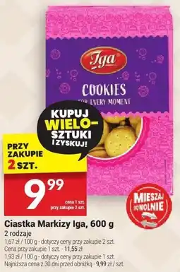 Twój Market Ciastka Markizy Iga, 600 g, 2 rodzaje oferta