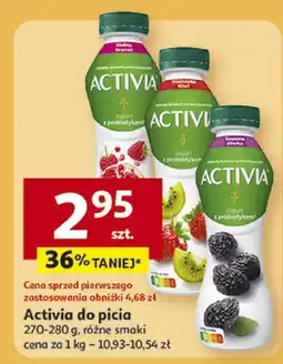 Auchan Jogurt Activia do picia 270-280 g różne smaki oferta