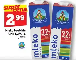 Topaz Mleko Łowickie UHT 3,2% 1L Łowicz oferta