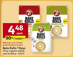 Auchan Bake Rolls 7 Days 150 g wybrane rodzaje oferta