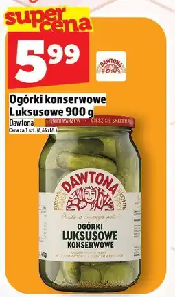 Topaz Ogórki konserwowe Luksusowe 900 g Dawtona oferta