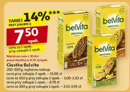 Auchan Ciastka Belvita 250-300 g wybrane rodzaje oferta