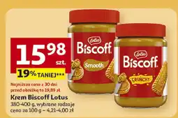 Auchan Krem Biscoff Lotus 380-400 g wybrane rodzaje oferta