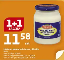 Auchan Majonez pomorski stołowy Ocetix 620g oferta
