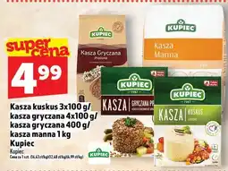Topaz Kasza kuskus 3x100 g/kasza gryczana 4x100 g/kasza gryczana 400 g/kasza manna 1 kg Kupiec oferta