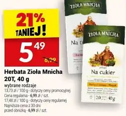 Twój Market Herbata Zioła Mnicha 20T, 40 g oferta