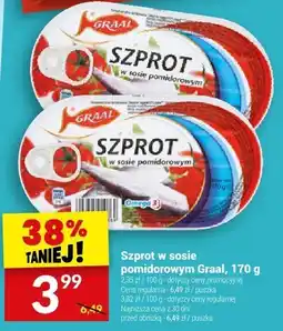 Twój Market Szprot w sosie pomidorowym Graal, 170 g oferta