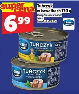 Topaz Tuńczyk w kawałkach Lisner 170 g oferta