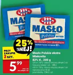 Twój Market Masło Polskie ekstra Mlekovita 82% tł., 200 g oferta