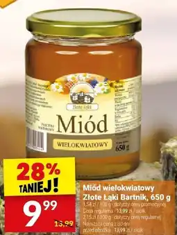 Twój Market Miód wielokwiatowy Złote Łąki Bartnik, 650 g oferta