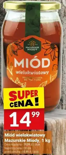 Twój Market Miód wielokwiatowy Mazurskie Miody, 1 kg oferta