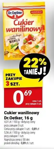 Twój Market Cukier wanilinowy Dr.Oetker, 16 g oferta