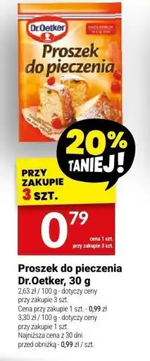 Twój Market Proszek do pieczenia Dr.Oetker, 30 g oferta