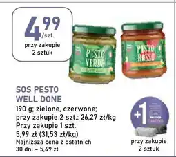 Stokrotka Sos pesto zielone Well Done oferta