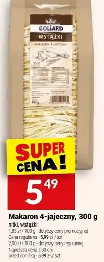 Twój Market Makaron 4-jajeczny, 300 g Goliard oferta