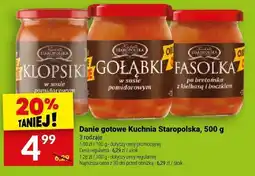 Twój Market Danie gotowe Kuchnia Staropolska 500g - Klopsiki/Gołąbki/Fasolka oferta
