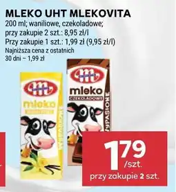 Stokrotka Mleko UHT 200ml waniliowe, czekoladowe Mlekovita oferta