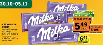 Czekolada Milka wybrane rodzaje 85-100g