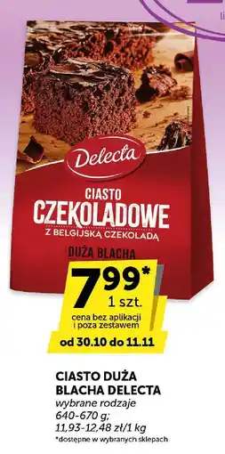 ABC Ciasto czekoladowe duża blacha Delecta z belgijską czekoladą oferta