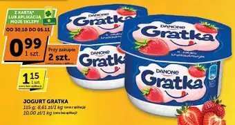 Jogurt Gratka o smaku truskawkowym Danone