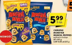 Groszek Chrupki Monster Munch, Peppies wybrane rodzaje Lorenz oferta