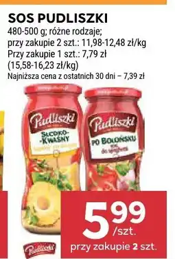 Stokrotka Sos 480-500 g różne rodzaje Pudliszki oferta