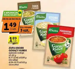 Groszek Zupa Knorr Gorący Kubek wybrane rodzaje oferta
