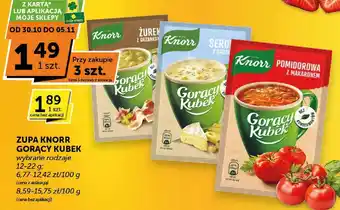 Zupa Knorr Gorący Kubek wybrane rodzaje