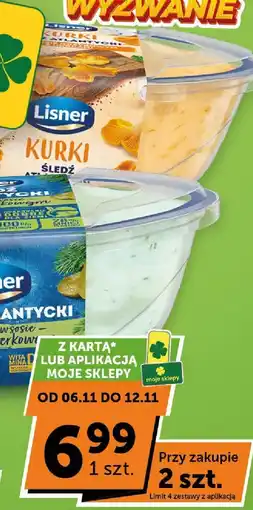 Groszek Śledź kurki Lisner oferta