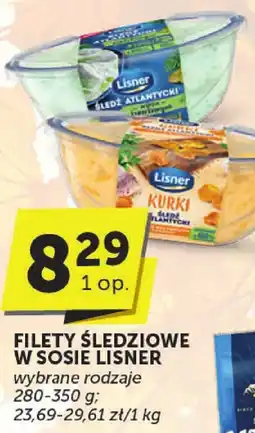 Groszek Filety śledziowe w sosie Lisner wybrane rodzaje 280-350 g oferta