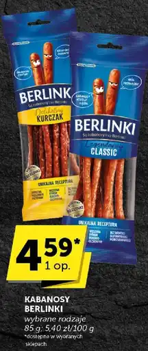 ABC Kabanosy Berlinki wybrane rodzaje oferta