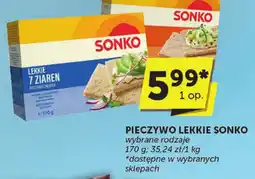 ABC Pieczywo lekkie Sonko wybrane rodzaje oferta