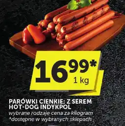Groszek Parówki cienkie z serem Hot-Dog Indykpol oferta