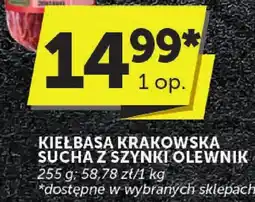 Groszek Kiełbasa Krakowska sucha z szynki Olewnik oferta