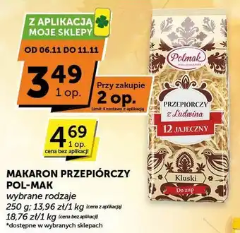 Makaron przepiórczy Pol-Mak z aplikacją Moje Sklepy