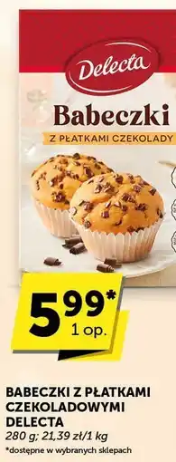 Groszek Babeczki z płatkami czekoladowymi Delecta oferta