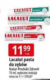E.Leclerc Pasta do zębów Lacalut Aktiv oferta