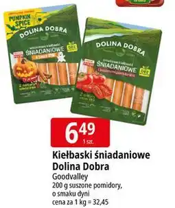 E.Leclerc Kiełbaski śniadaniowe z suszonymi pomidorami Dolina Dobra oferta