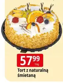 E.Leclerc Tort z naturalną śmietaną oferta