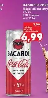 Kaufland Drink rum & coca-cola Bacardi oferta