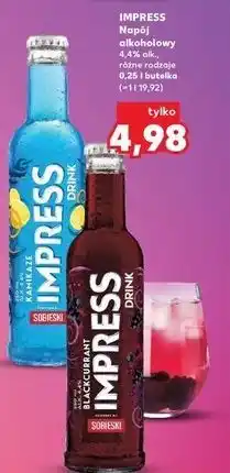 Kaufland Drink blackcurrant Sobieski Impress oferta