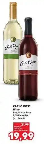 Kaufland Wino Carlo Rossi White oferta