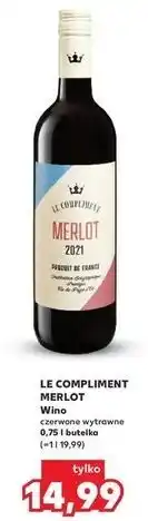 Kaufland Wino Le Compliment Merlot oferta