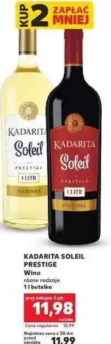 Kaufland Wino Kadarita Soleil Prestige oferta