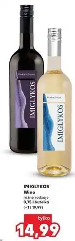Kaufland Wino Imiglykos Melritos Medium Sweet White oferta