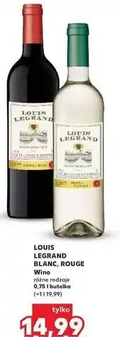 Kaufland Wino Louis Legrand Rouge Moelleux oferta