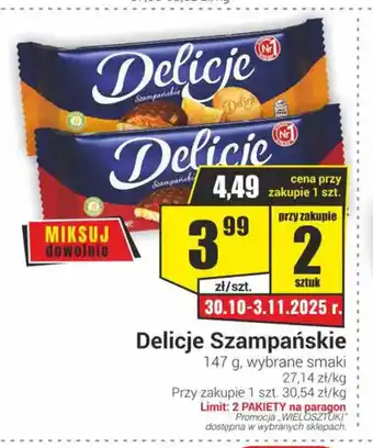 Delikatesy Sezam Delicje Szampańskie oferta